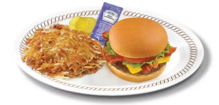 Angus 1/4-lb Hamburger Deluxe With Hashbrowns — view full nutrition facts, calorie count, allergens, and price details in one place.