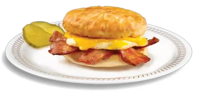 Discover the Waffle House Bacon, Egg & Cheese Biscuit's price, complete nutrition facts, allergen, and gluten information.