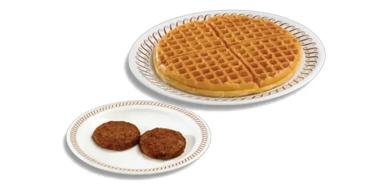 Waffle with a side of meat at Waffle House: check calories, nutrition facts, allergen info, and pricing.